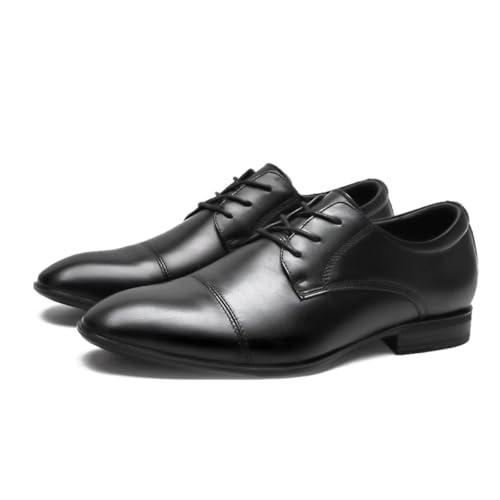 Image of MWX Men's Dress Shoes Black Formal Business Oxford Classic Lace Up Wingtip Casual Shoes