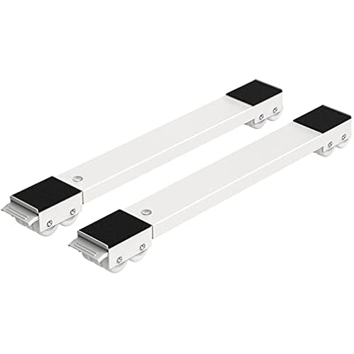 Ronlap Furniture Washing Machine Dolly Extendable Appliance Rollers, White