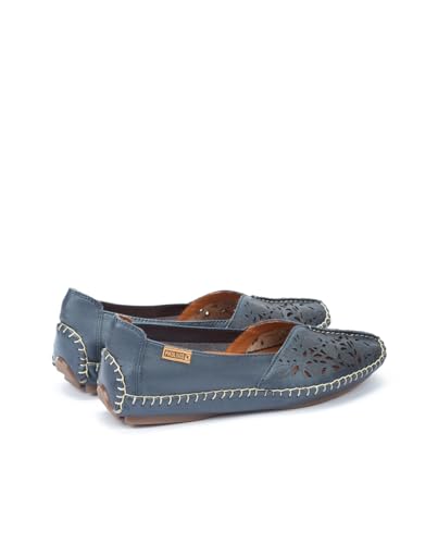 Image of PIKOLINOS Jerez 578-4976 Women's Slip-On Moccasins - Premium Calfskin Leather - Removable Cushioned Insole, Flexible Sole, Lightweight Everyday Comfort