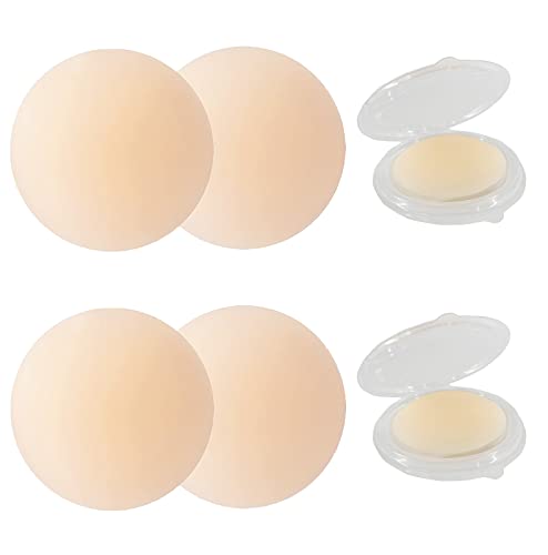 QMQJIA Cache-tétons Invisibles En Silicone Pour Femme