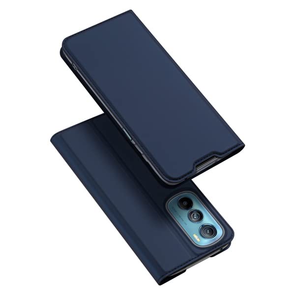 ConnectPoint Hard Flip Cover for Motorola Edge 30 5G, Leather Wallet Book Flip Folio Stand View Cover with Card Slot and Magnetic Closure for Motorola Edge 30 5G - Blue (B0C2HYRQBX) Amazon Price History, Amazon Price Tracker
