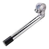 ZORZA 1Pcs Aluminum Alloy Bicycle Quill Stem Riser 25.4mm Handlebar Stem Adapter Gooseneck Shape for Fork Road Bike for Cycling Enthusiasts(Bracket Tube Thickness 22.2mm)