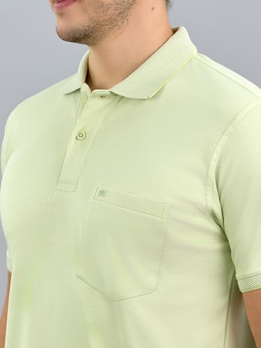 Image of Monte Carlo Mens Regular Fit Half Sleeve Solid Polo Neck T-Shirt (Pack of 1)