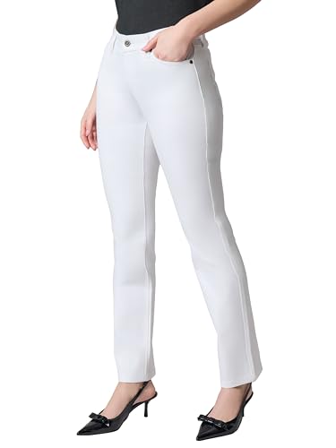 Kasper jeans femme coupe droite en denim stretch classique