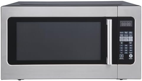 24.4 in. W. 2.2 cu. ft. Countertop Microwave Oven in Stainless St...