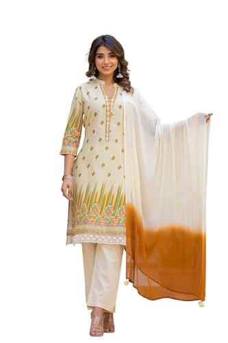 Ensemble kurti décontracté FABNEX vêtement indo-western femme en coton imprimé chic