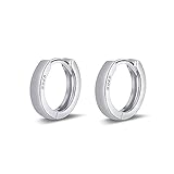 ALEXCRAFT Ohrringe Silber 925 Creolen Silber Damen Ohrringe Klein Huggie Hypoallergen Ohrringe,Silber Huggie Ohrringe