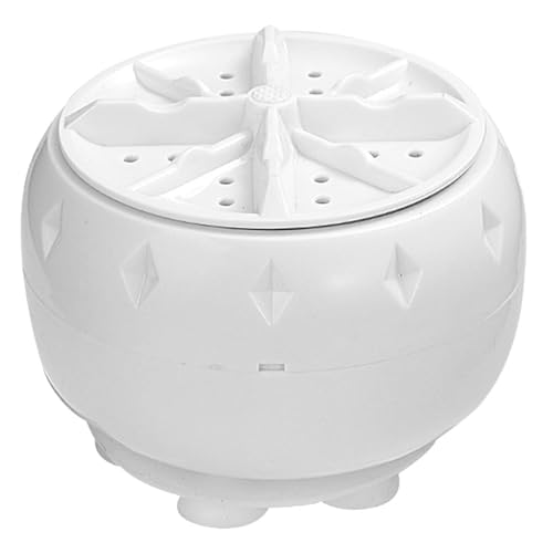 WOFASHPURET Mini Lavadora Portátil Ultrasónica con Turbina, Totalmente Automática, Limpieza, Material Plástico, Alimentación USB Adecuado para Viajes y Camping