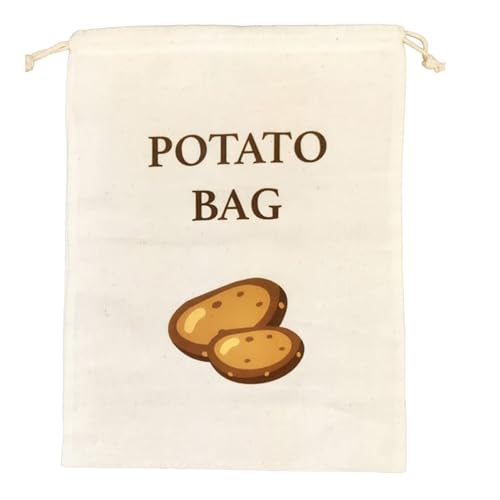 30x40CM Cotton Potato Bag for Storing Potato Sack for storage Potato Storage Bag, Sack of Potatoes (1), 30x40 centimeters - Image 3