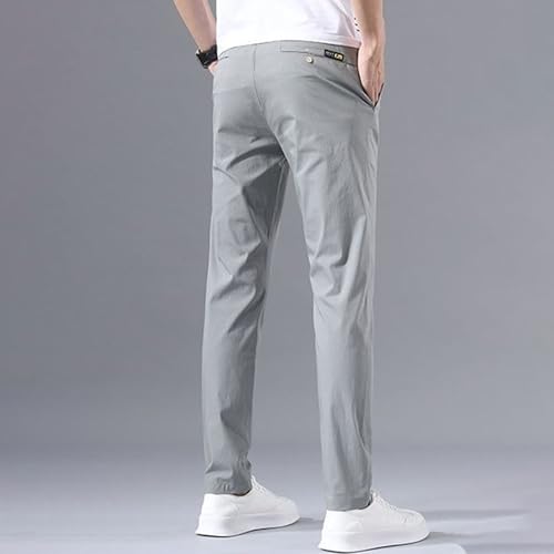 Maiyifu-GJ Men's Lightweight Fashion Dress Pants Business Straight Leg Suit Pants Slim Fit Casual Work Pants​3