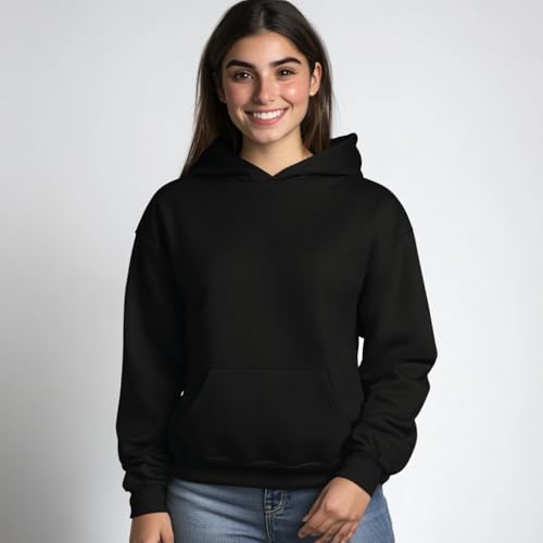 TeenFighter Ultra-Cozy Fleece-Lined Hooded Sweatshirt - Long Sleeve Casual Pullover Fall & Winter Hoodie Tops4