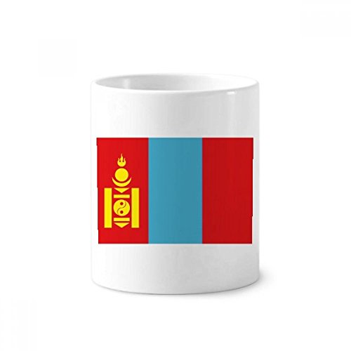 Cadeau Mongolie drapeau tasse blanche céramique originale pour les passionnés