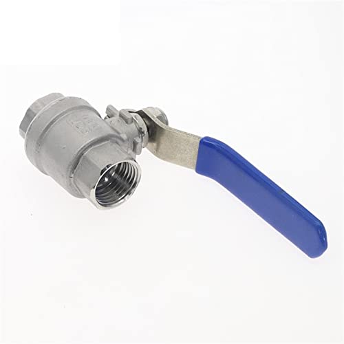 Válvula de bola para tubería de acero inoxidable SS 304 y rosca hembra recta de 3/8" 3