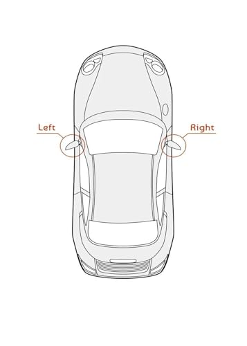 Rétroviseur Cassé Solution avec ce Verre de Remplacement pour Dodge Ram 2010-2020