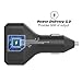 Scosche CPDC8C8 PowerVolt™ 36W Certified USB Type-C + Type-C Fast Car Charger Power Delivery 3.0 for standard USB-C Devices