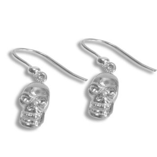 Orecchini con teschietti in argento 925/1000