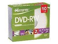 Memorex Dvd+rw 4.7GB - Confezione da 10