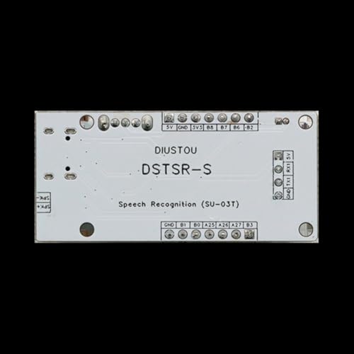 Módulo de reconocimiento de voz inglés español USB UART y detector bajo voltaje 4