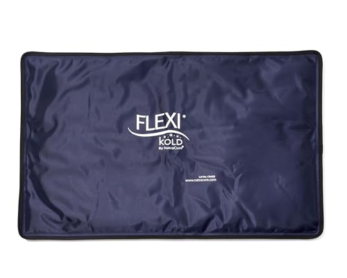 Image of FlexiKold Extra Large Gel Soft Flexible Ice Pack for Injuries – Ice Compress, Ice Pad, & Flat Ice Wrap for Post Surgery for Injuries of Shoulder, HIPS & Full Back – XL – Oversize 13” x 21.5”