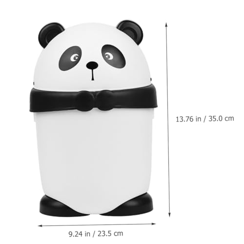 Caneca de basura estilo panda con tapa diseño cartoon pequeña miniatura 2