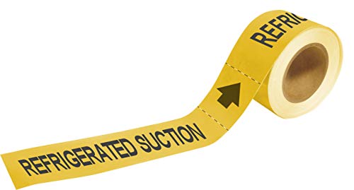 Marqueurs de tuyaux Brady 20460 pour sécuriser les conduits Refrigerated Suction