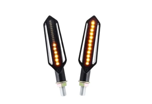 Clignotants universels moto LED feux de jour DRL blancs