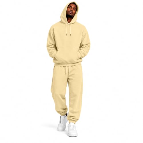 Men Track Suits 2 Piece Set Oversized Hoodie Jogging Pants Track Suit - image 1