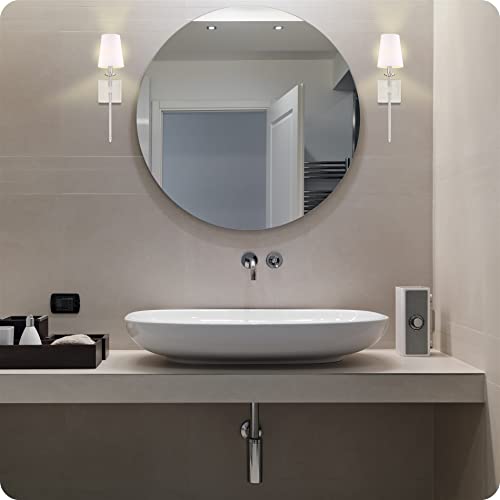 Kira Home Torche 20" Wall Sconce/Wall Light + Linen Shade, Brushed Nickel Finish #TOP1