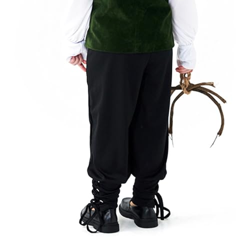 Kids Boys Medieval Pirate Striped Pants Viking Steampunk Loose Fit Trouser Stage Performance Party Pants3