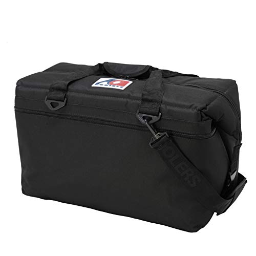 AO Coolers Original Soft Cooler with High-Density Insulation, Black, 36-Can