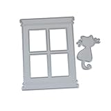 Scrapbooking Stanzformen DIY Form Stanzform Wiederverwendbare Karbonstahl Fenster Katzen Schablone Schablone für Scrapbooking