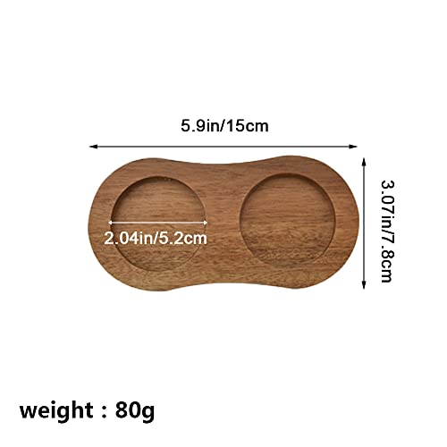 Huanghqwanjia Salt And Pepper Mill Tray Wooden Tray Oil And Vinegar Bottles Tray For Kitchen To Place Pepper Grinder thumb #1