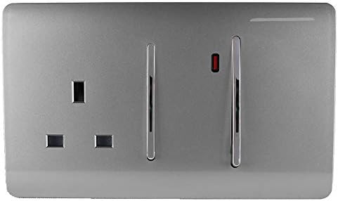 Trendi 2 Gang 2 Way Artistic Modern Glossy 10 Amp | Seychelles