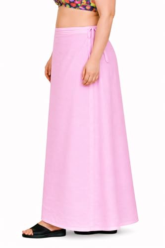 Image of CITIX Pure Cotton Petticoat for Woman Saree | Adujastable Drawstring Waist