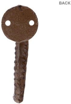 Brown Cast Iron Octopus Tentacle Metal Wall Hook With Hanging Hardware Bathroom Wall Towel Hook Nautical Theme Coat Hooks