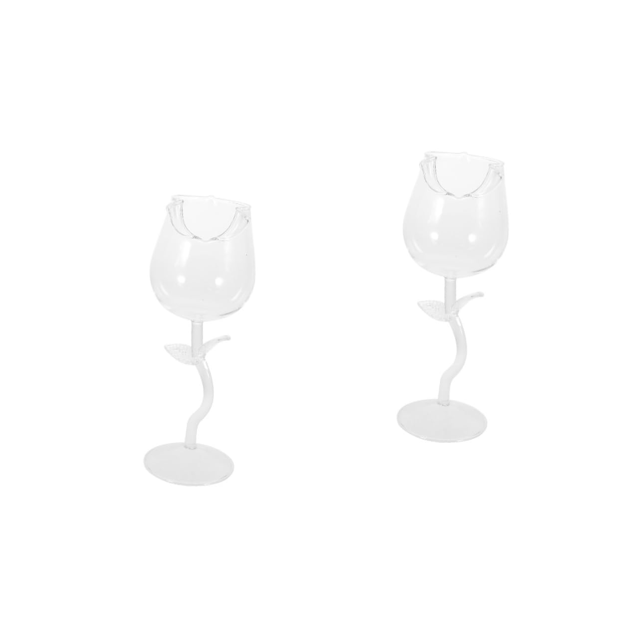 Verres à vin rouge et whisky Amosfun en verre transparent pour deux personnes