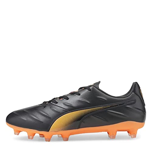 PUMA Unisex King Pro 21 FG Fussballschuh, Black-Sunblaze, 38 EU