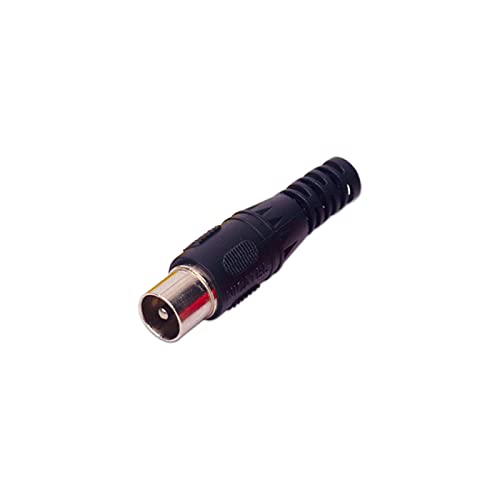 Image of Electronic Spices Black color RCA Male plug solder audio connectors Electronic Cables pack of 50pcs