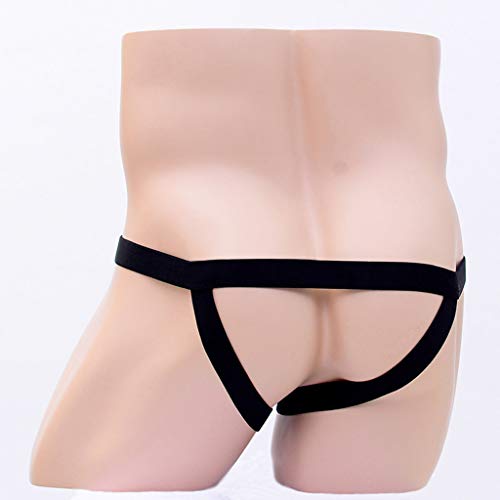 Lingerie for Men Strappy T-Back Suspensory Jockstrap Boxer Briefs Mesh Trunks Male Thongs3