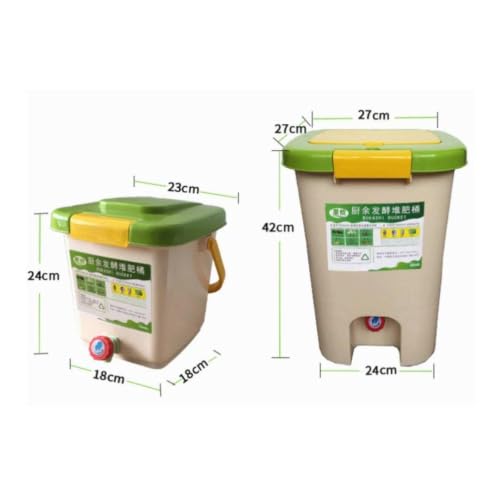 Image of Enakshi Bokashi Compost Bin Odorless Fermentation Pail Odor Control Indoor Composter for Environmentally Conscious People, Gardeners, Indoors, Balcony, Garden 9L Bucket Only
