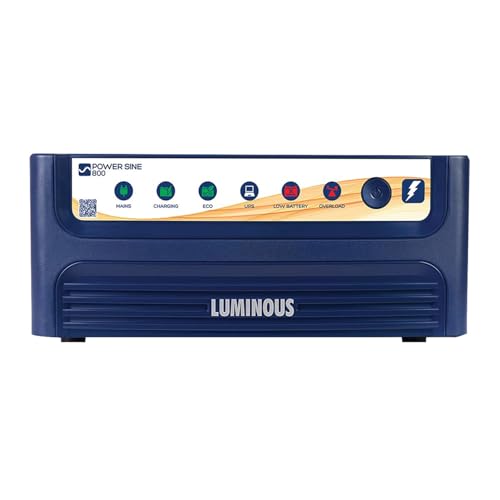 Luminous Power Sine 800 Pure Sine Wave Inverter for Home,Office & Shops | 700VA Inverter | Reliable Power Backup | High Performance | Easy Installation | 36 Months Warranty view 1