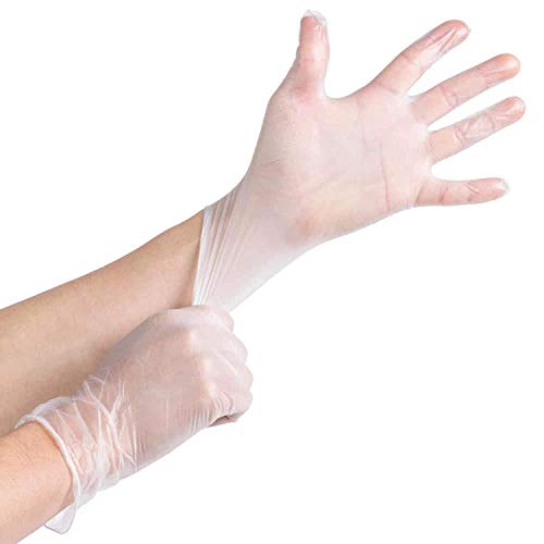 Anjing 100 Vinyl Powder Free Clear Examination Gloves Latex Free Gloves Small Clear