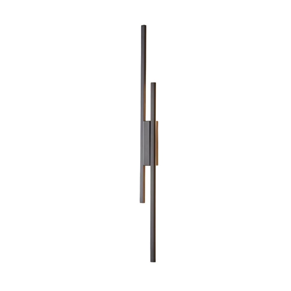 OZBMA Modern Linear Wall Light LED Dimmable Sconce with Silicone Shade, Interior Decorative Lighting Lamp for Bedroom Living Room(Black,100cm/39.3in) (Black 100cm/39.3in)