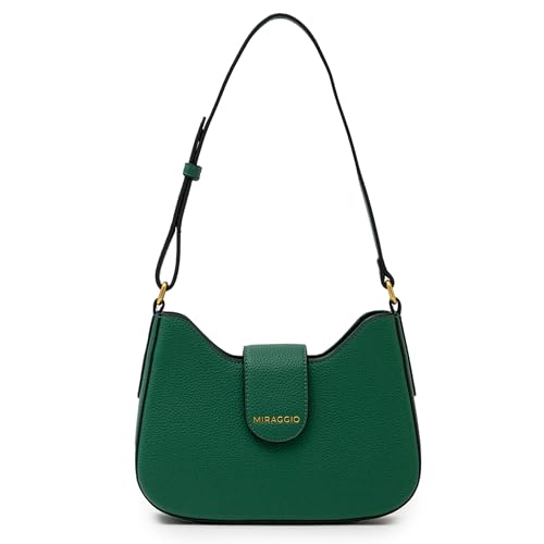 Miraggio Zoya Shoulder Bag For Women | Stylish Structured Shoulder Bag (Green)