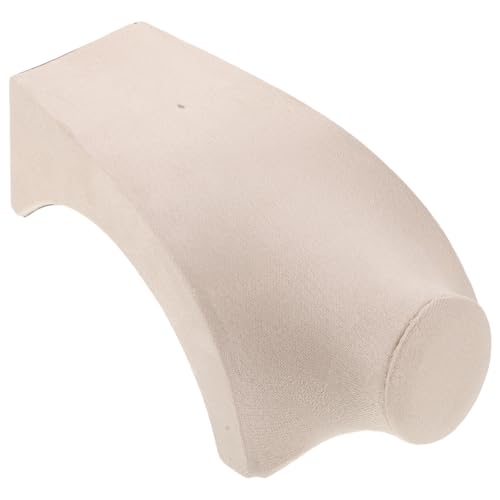 WEKAMOS Espositore Porta Collane in Velluto Beige H20 Cm, Supporto Porta Gioielli Collo Manichino Realistico al Dettaglio e Organizzazione in Casa