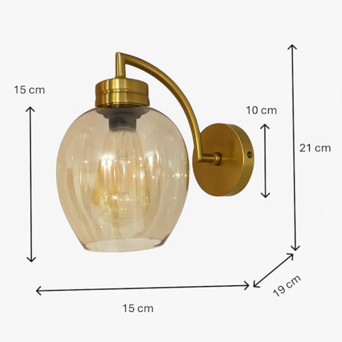 Image of Imperial Grace Vintage Gold Wall Lamp | Classic Cream Fabric Platted Shade | Wall Lamp with Metal Frame | Decorative Lighting Fixture for Living Room, Bedroom (ALD-084-WL)