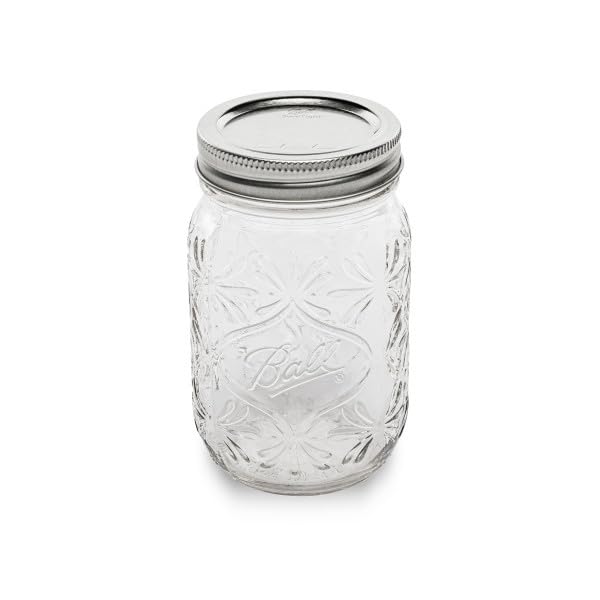 BallLimited Edition 140th Anniversary Glass Mason Jars, Regular Mouth, Pint Size, 16 OZ, 4-Count, Pack of 3 (12 Jars Total)