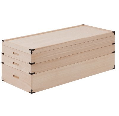 桐ケース　3段 Amazon｜桐衣装ケース 3段 高さ33 桐収納 桐ケース 隅金具付 完成品