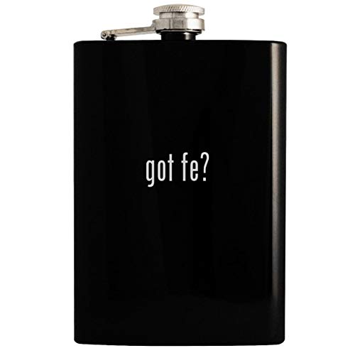 got Fe? - Black 8oz Hip Drinking Alcohol Flask