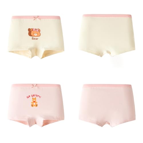 MIANZHI 8 Pack Girl's Cotton Underwear, Toddler Girl Tagless Panties Kids Breathable Comfort Panty Briefs Age 2T-10 — view 3